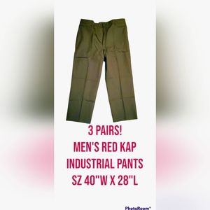 NWT 3 pairs  Red Kap Utility Pants Sz:40x28